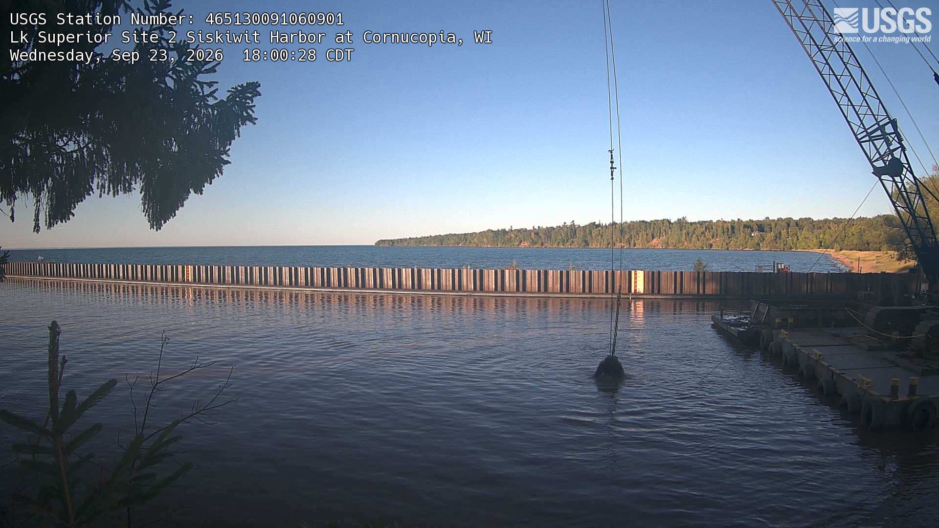 Most recent image at Lk Superior Site 2 Siskiwit Harbor at Cornucopia