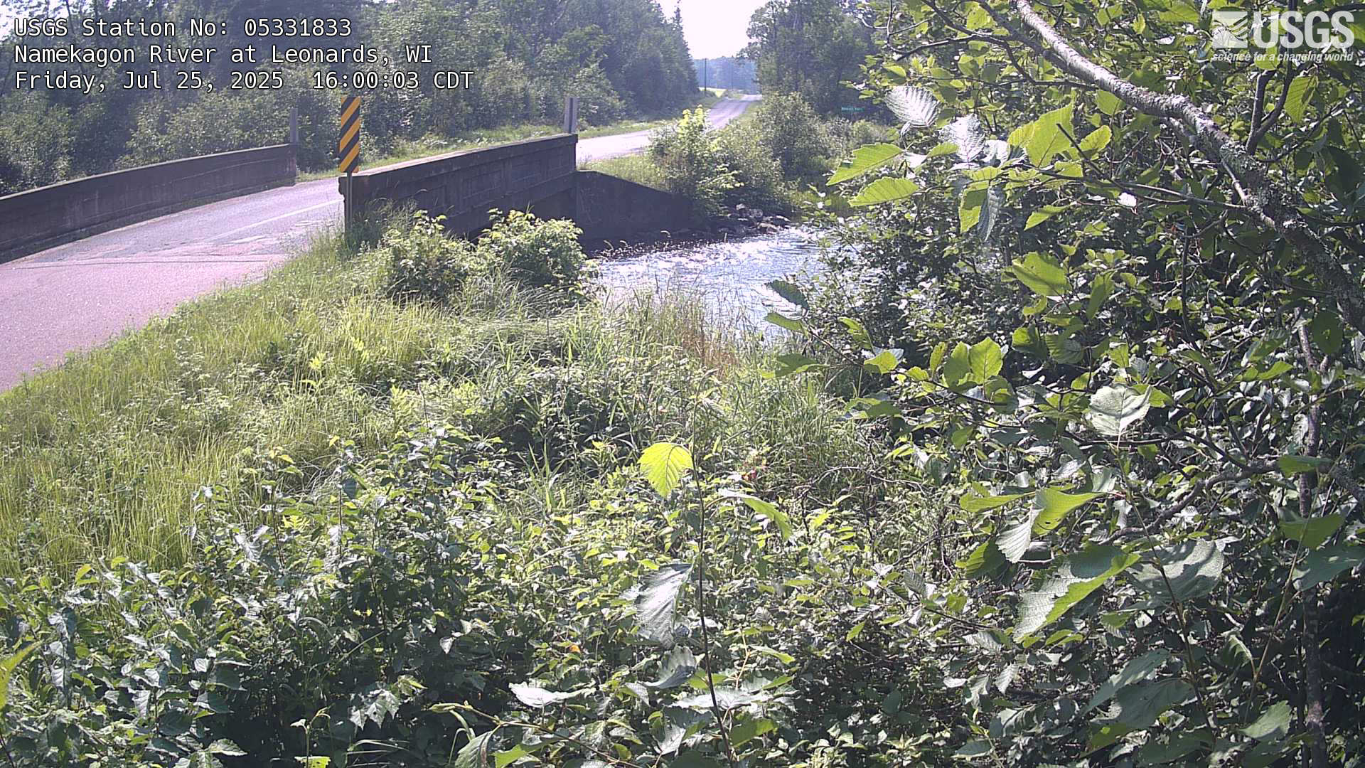 USGS HIVIS CAM Namekagon River at Leonards