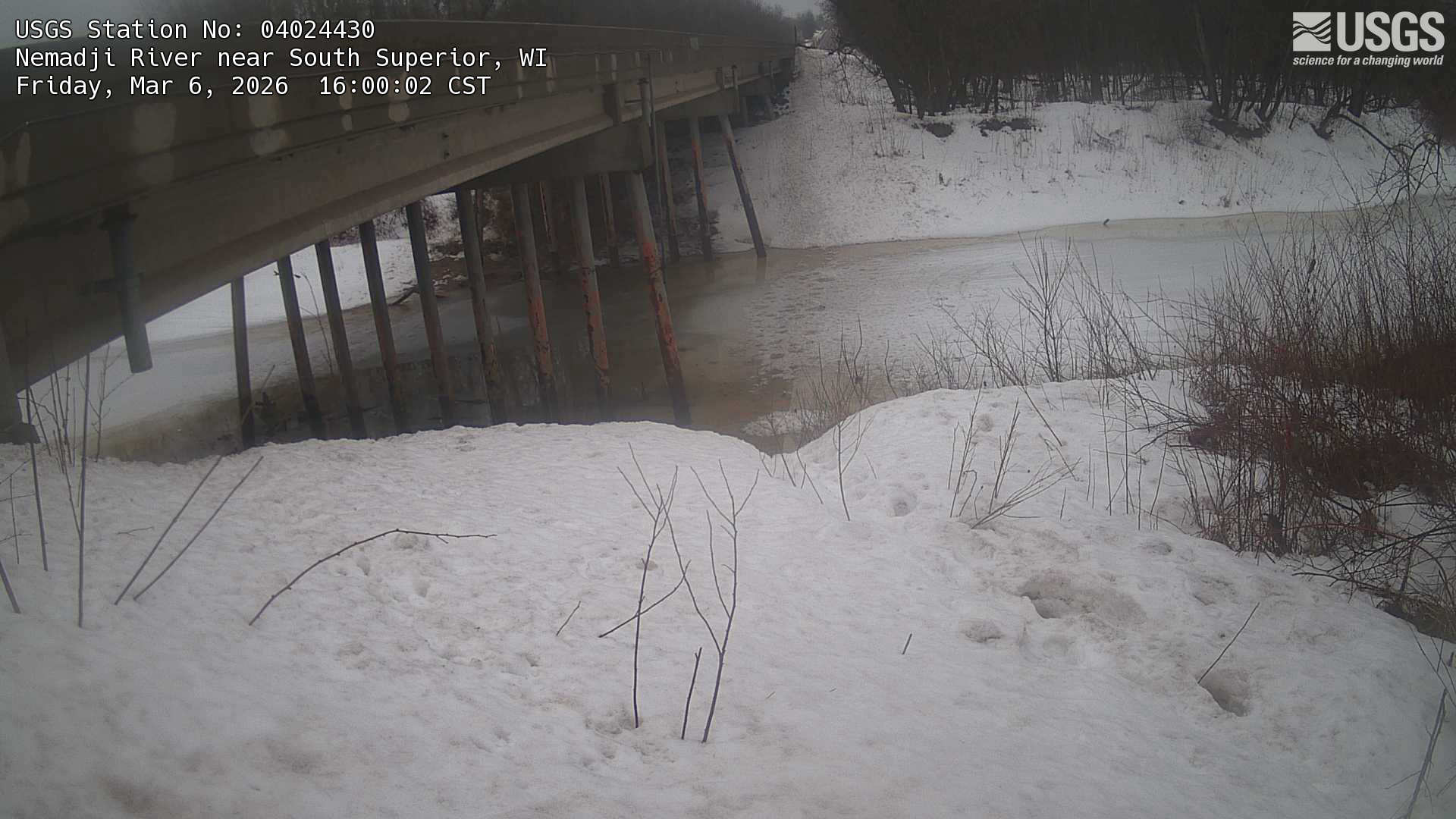 USGS HIVIS CAM Nemadji River near South Superior