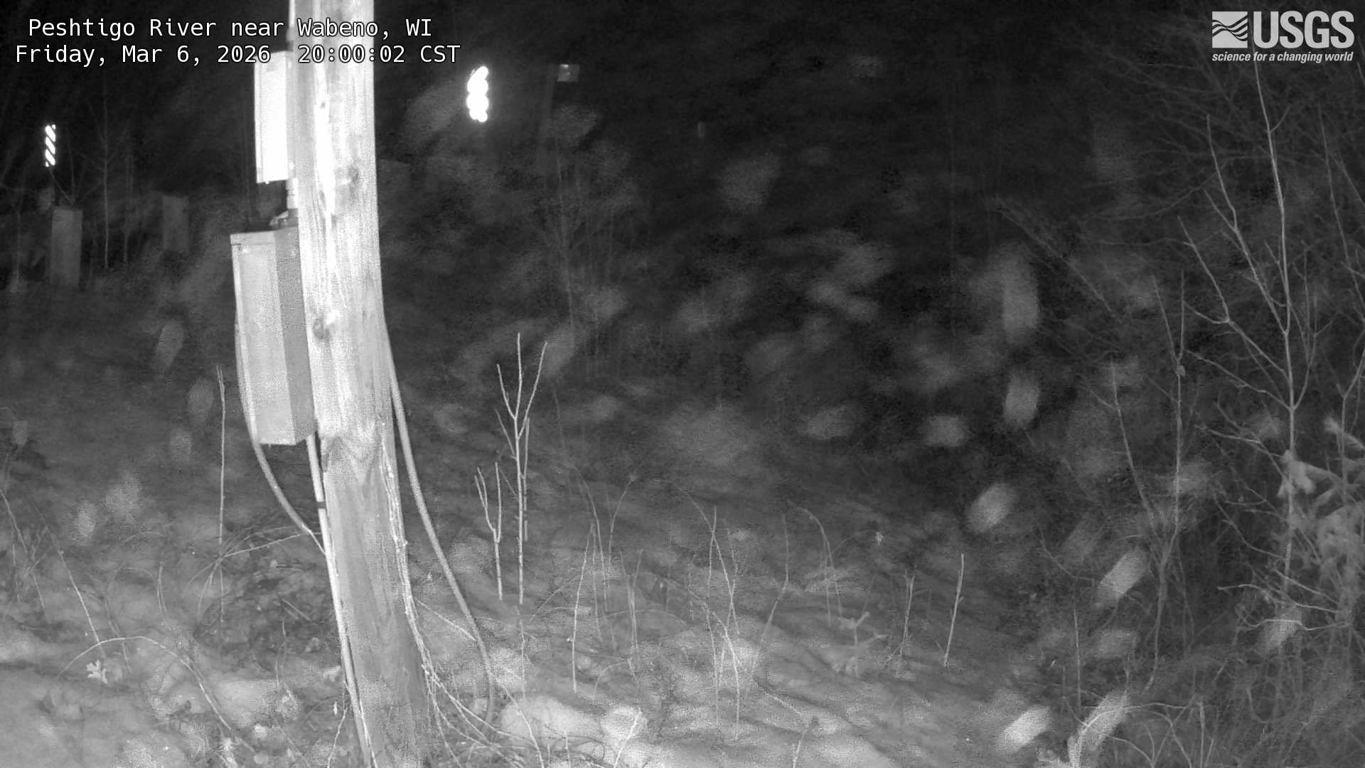 USGS HIVIS CAM Peshtigo River near Wabeno