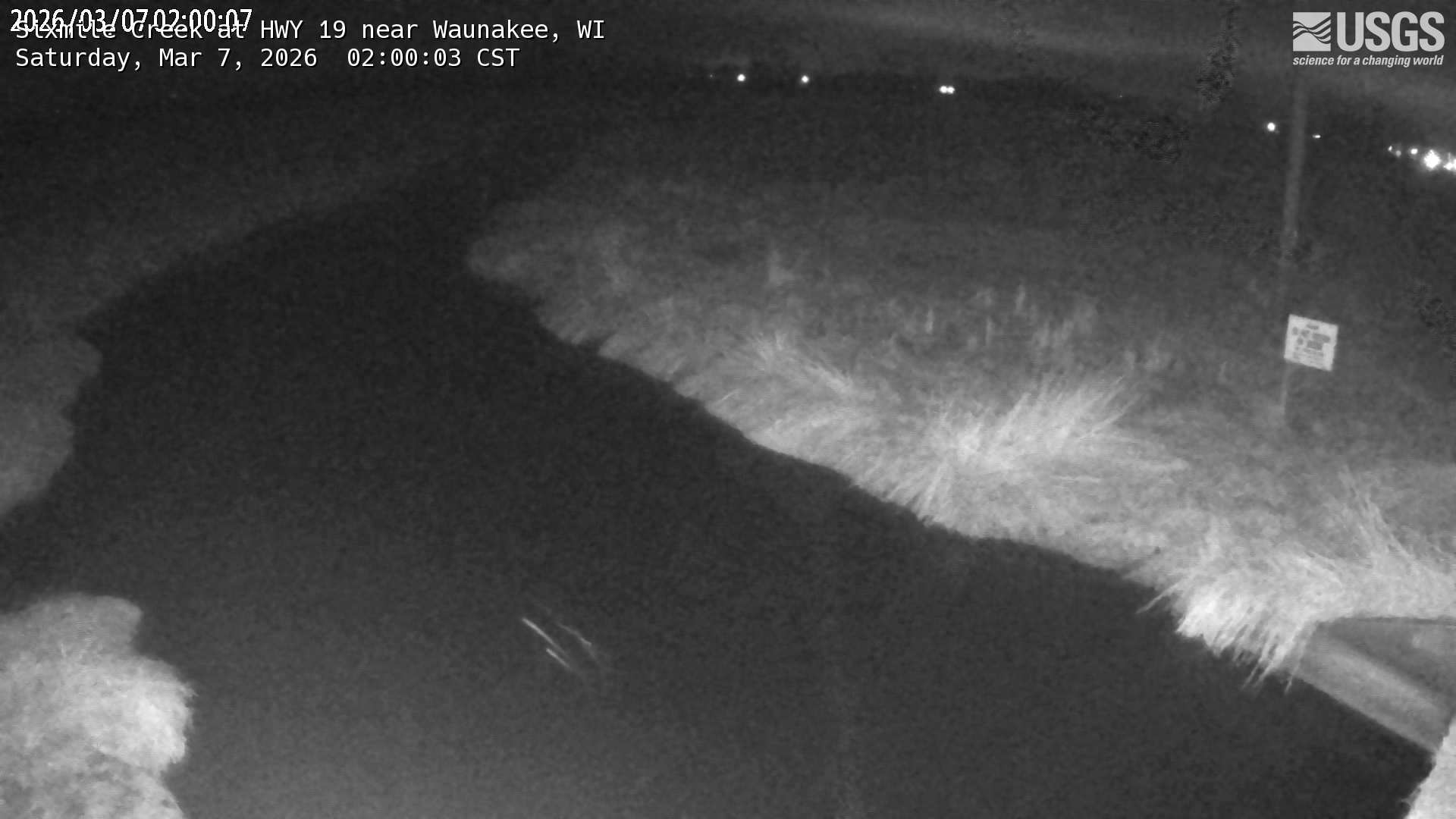 USGS HIVIS CAM Sixmile Creek at HWY 19 near Waunakee