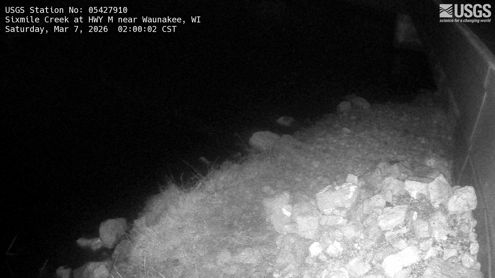 USGS HIVIS CAM Sixmile Creek at HWY M near Waunakee