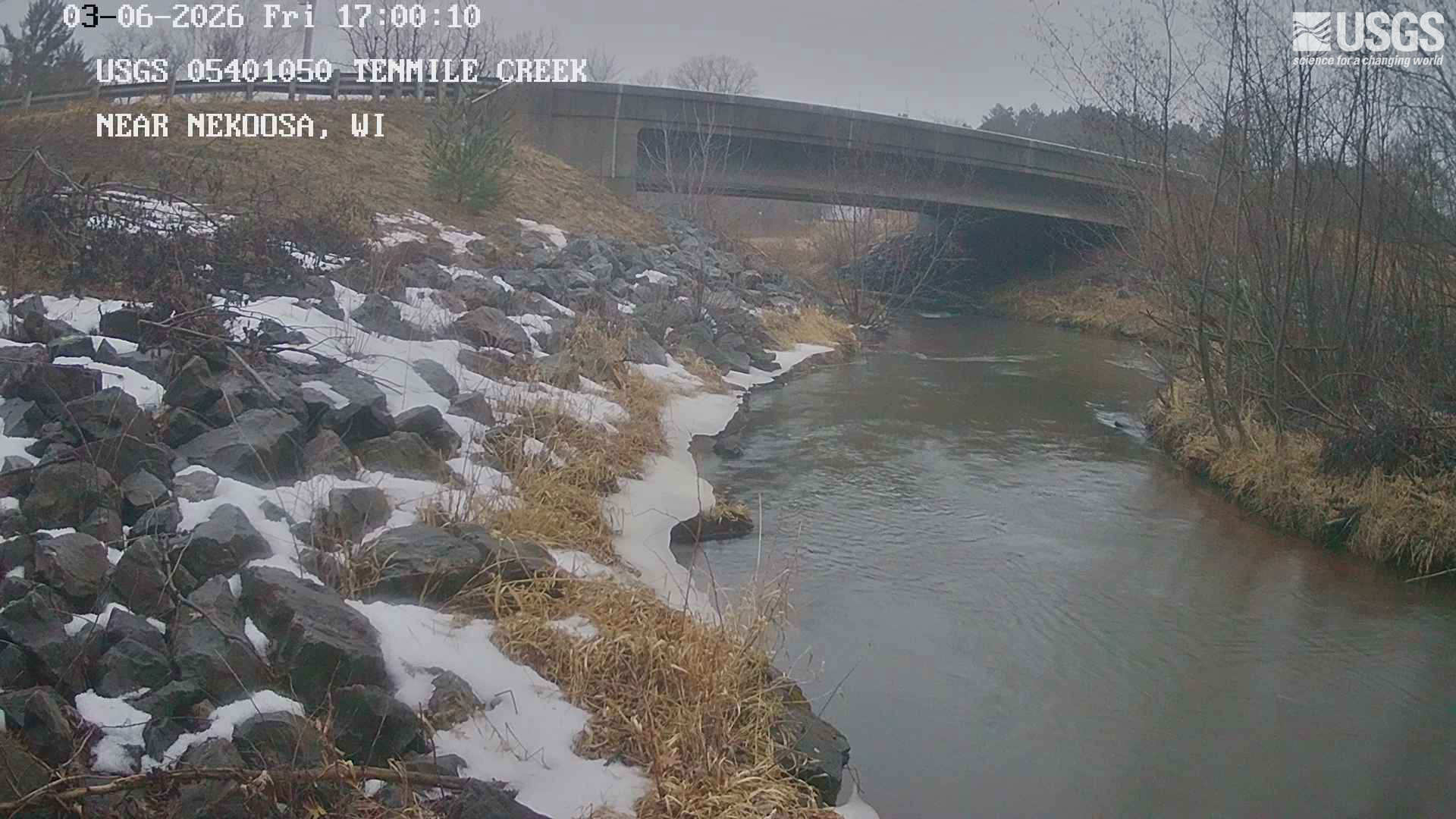 USGS HIVIS CAM Tenmile Creek near Nekoosa