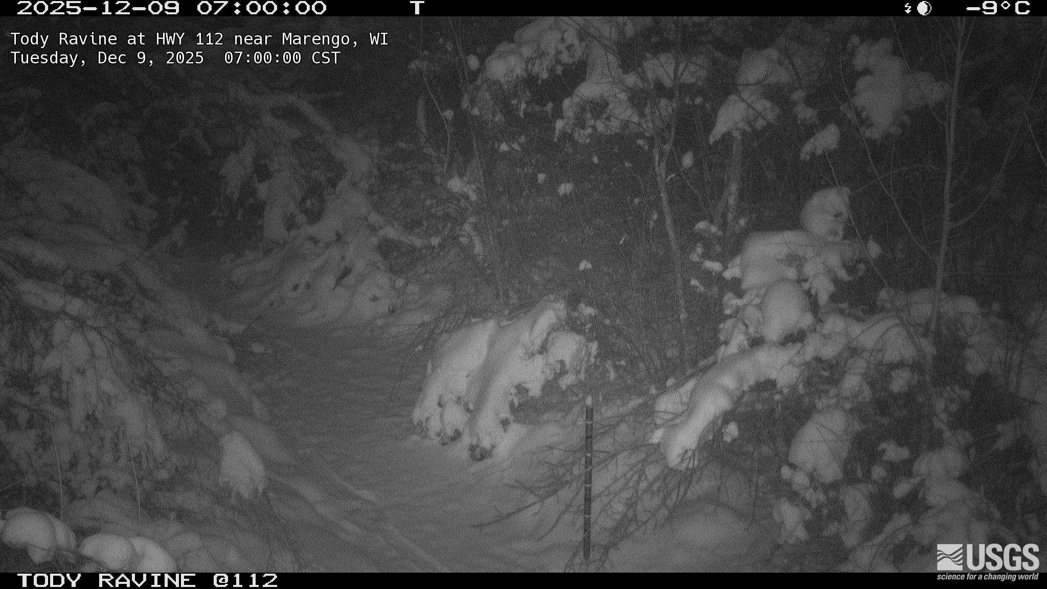 USGS HIVIS CAM Tody Ravine at HWY 112 near Marengo