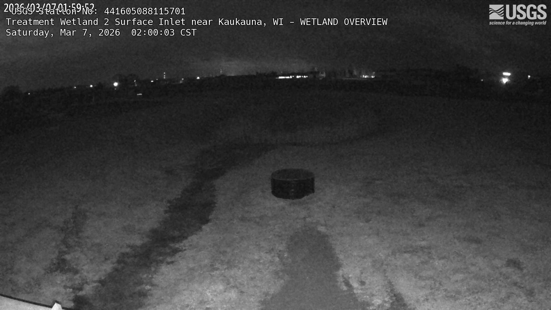 USGS HIVIS CAM Treatment Wetland 2 Surface Inlet near Kaukauna Wetland Overview