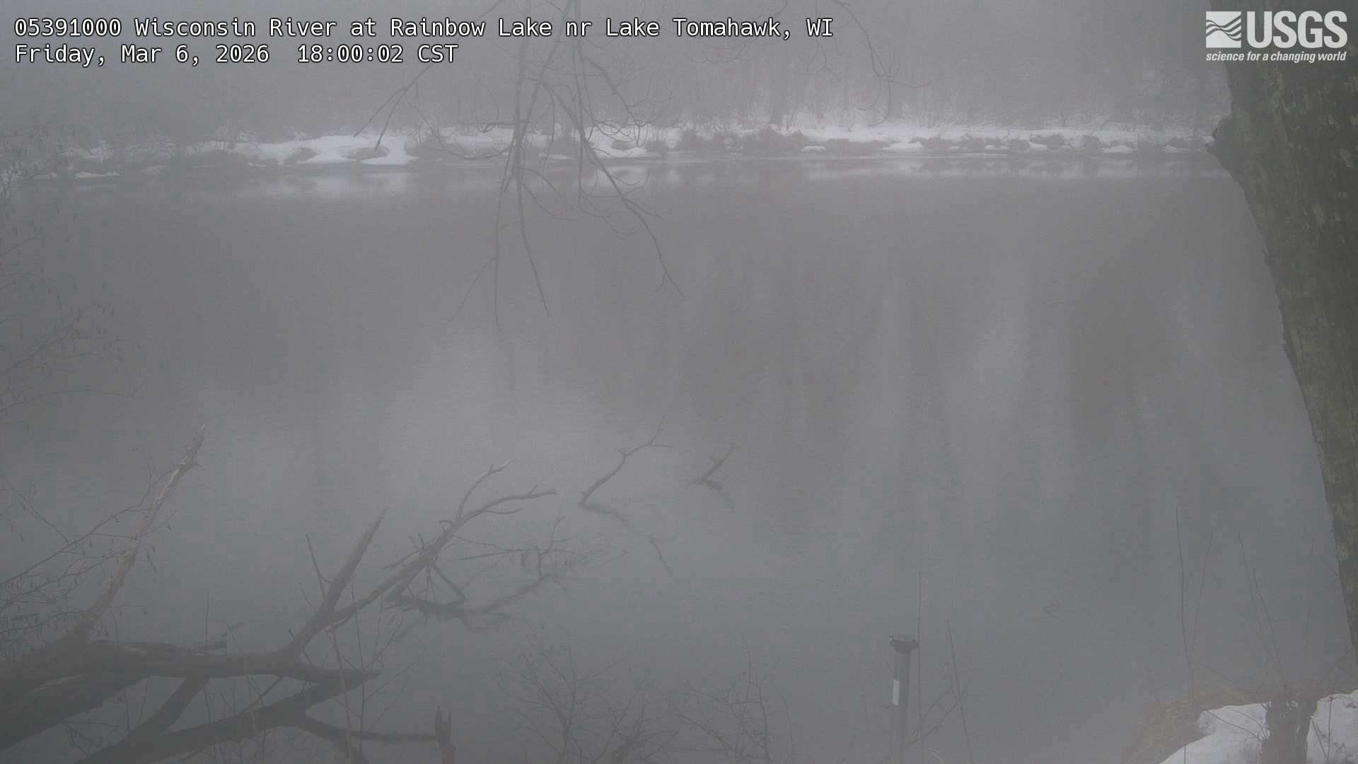 USGS HIVIS CAM Wisconsin River at Rainbow Lake nr Lake Tomahawk