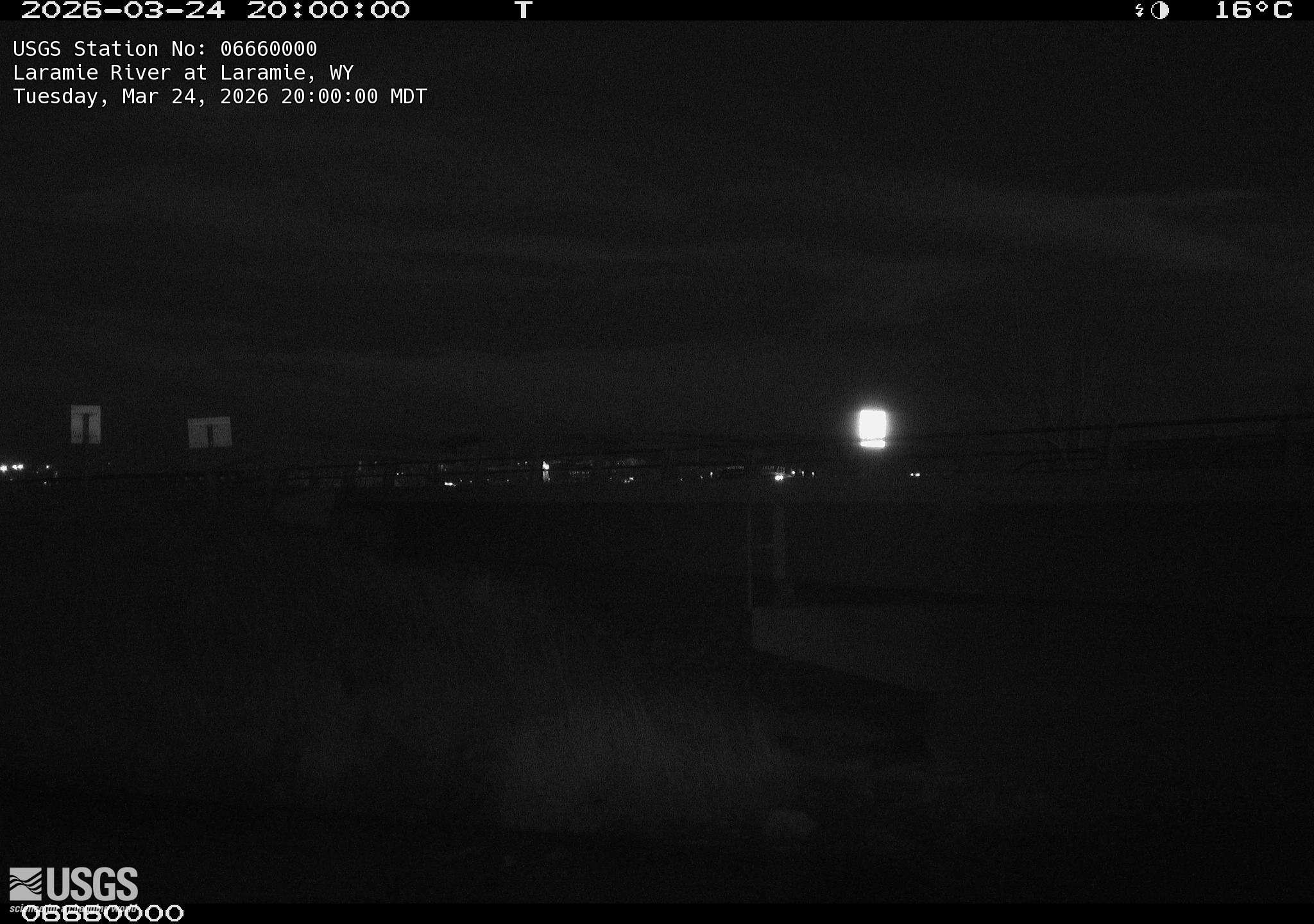 Most recent image at Laramie River at Laramie